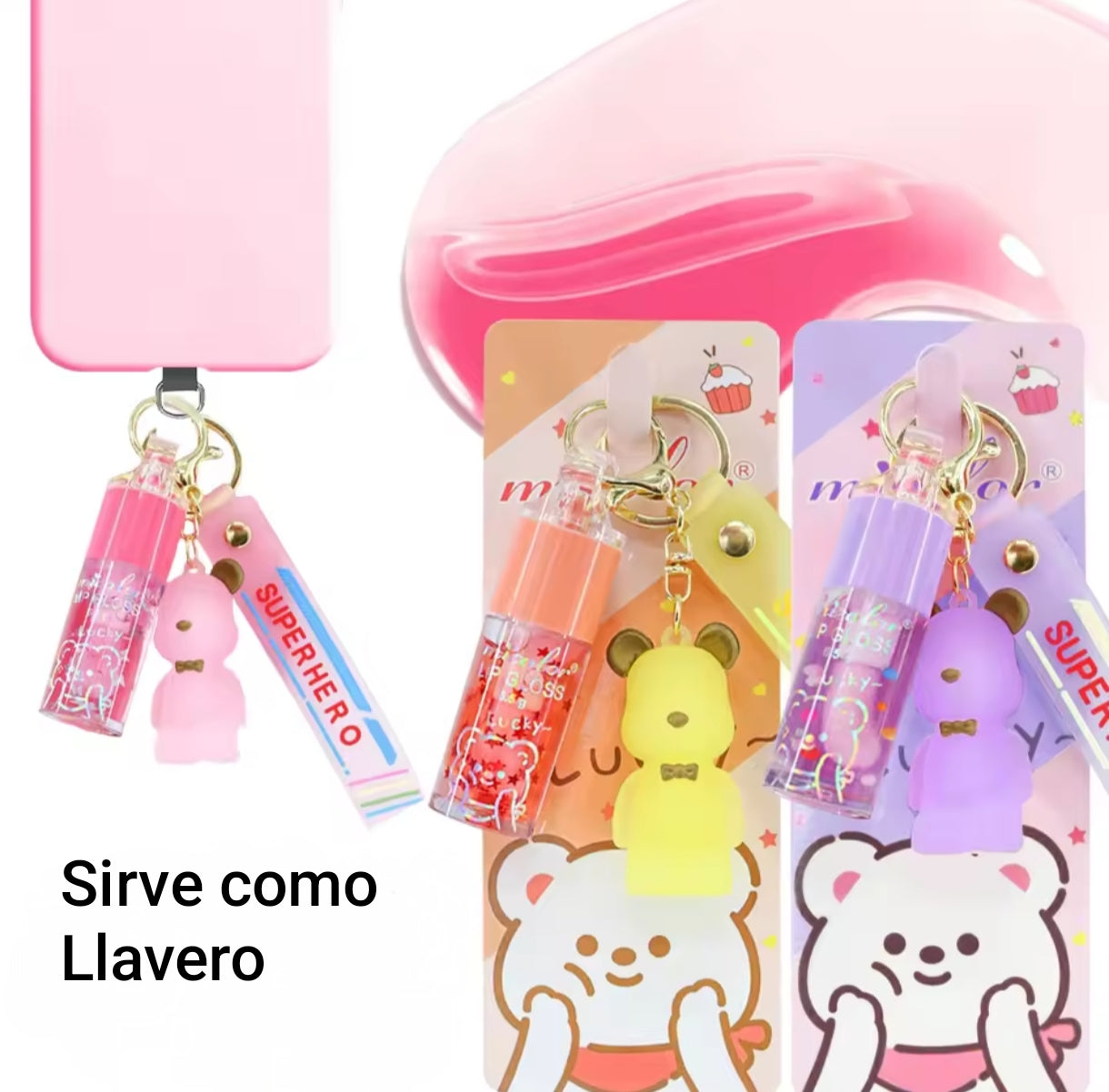 Llavero Brillo de Labios Hidratante