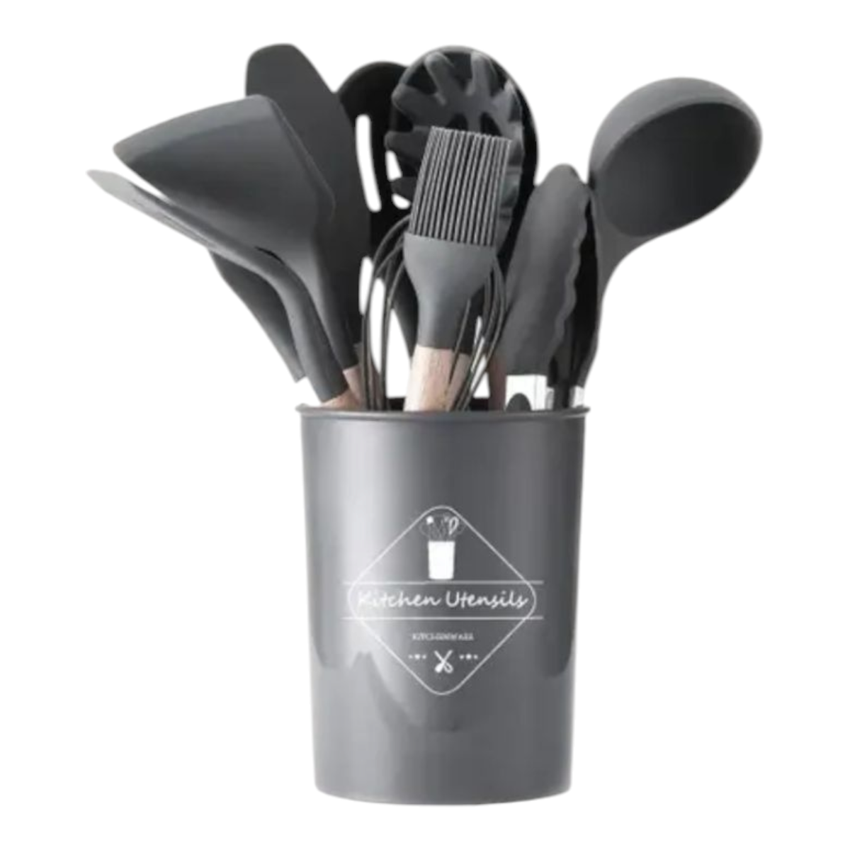 Set 12 Pcs Utensilios de Cocina de Silicona