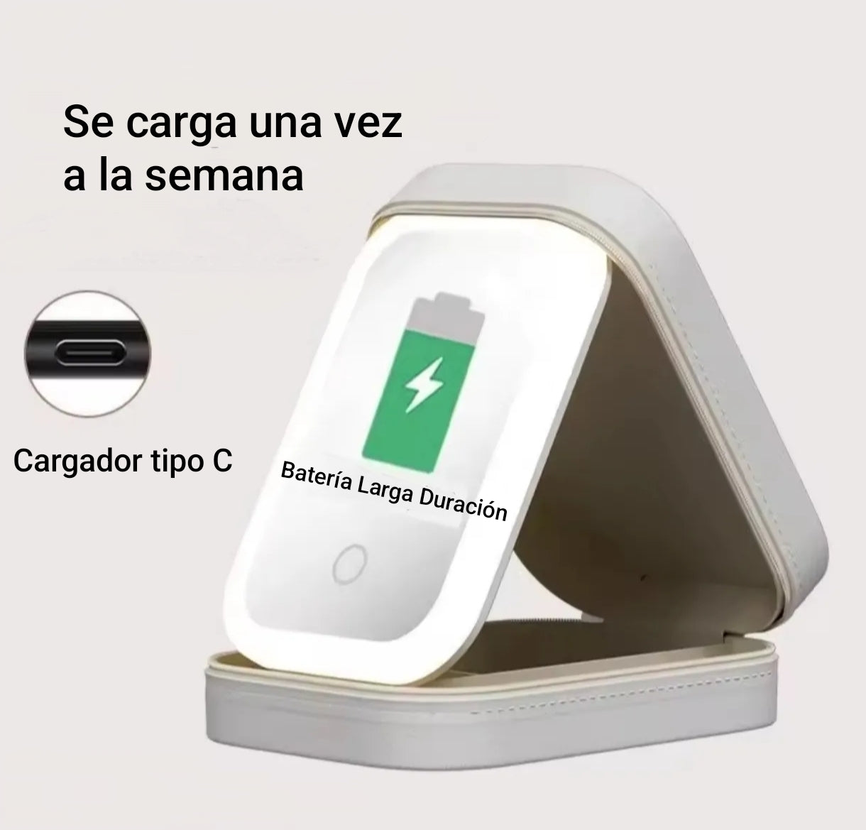 Cosmetiquero con Espejo Led, ideal para Maquillarse