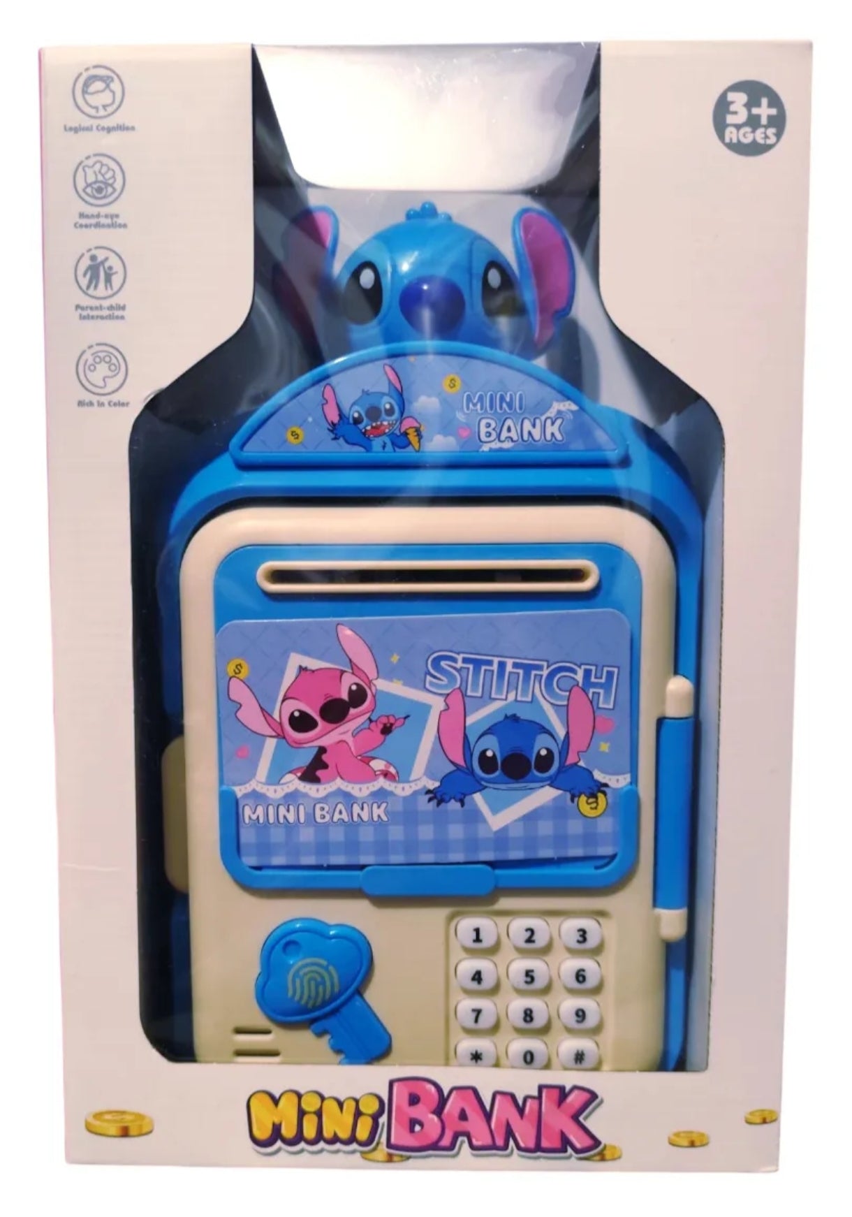 Alcancia Electrónico Diseño animado Stitch
