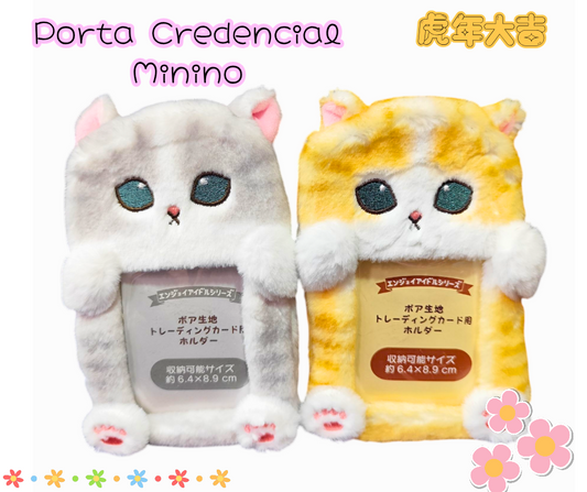 Porta Credencial de Gatito kawaii Tierno